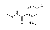4-chloro-N',N'-dimethyl-2-(methylamino)benzohydrazide结构式