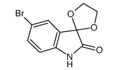 5''-BROMOSPIRO[1,3-DIOXOLANE-2,3''-INDOL]-2''(1''H)-ONE Structure