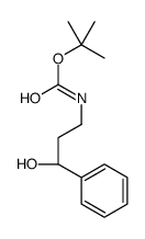 (S)-tert-Butyl (3-hydroxy-3-phenylpropyl)carbamate结构式