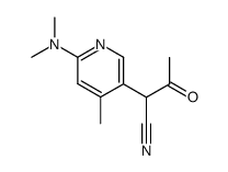 1-cyano-1-(6-dimethylamino-4-methylpyridin-3-yl)acetone Structure