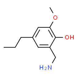Phenol, 2-(aminomethyl)-6-methoxy-4-propyl- (9CI) structure
