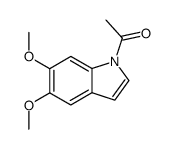 1-acetyl-5,6-dimethoxy-1H-indole结构式