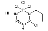 1-Propyl-1-iodotetrachlorocyclotriphosphazene structure