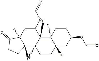 3α,11β-Bis(formyloxy)-5α-androstan-17-one structure