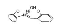 {Ni(salicylidene-o-aminophenol(2-))(H2O)}结构式