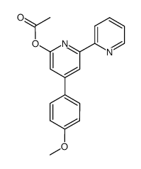 4-(4-methoxyphenyl)-[2,2'-bipyridin]-6-yl acetate结构式