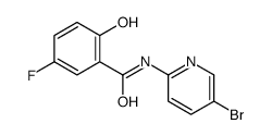 N-(5-bromopyridin-2-yl)-5-fluoro-2-hydroxybenzamide Structure