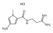N-methyl-4-amino pyrrole-2-carboxamido-β-propionamidine hydrochloride Structure
