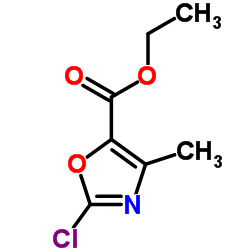 Ethyl 2-chloro-4-methyloxazole-5-carboxylate Structure