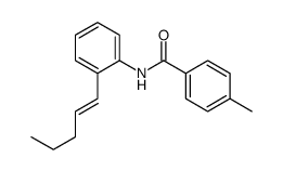 4-methyl-N-(2-pent-1-enylphenyl)benzamide Structure