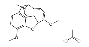 6,7,8,14-tetradehydro-4,5α-epoxy-3,6-dimethoxy-17-methylmorphinan acetate Structure