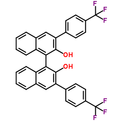 R-3,3'-bis[4-(trifluoromethyl)phenyl]-[1,1'-Binaphthalene]-2,2'-diol Structure