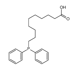 10-diphenylphosphanyldecanoic acid结构式