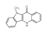 10-Methyl-5,10-dihydro-11H-indolo(3,2-b)quinolin-11-one Structure