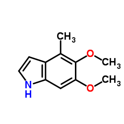 5,6-Dimethoxy-4-methyl-1H-indole Structure