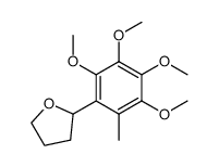 1,2,3,4-tetramethoxy-5-methyl-6-(tetrahydrofur-2-yl)benzene结构式