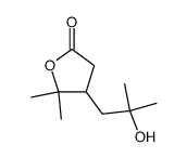 3-(2-Hydroxy-2-methylpropyl)-4-methyl-4-pentanolide结构式
