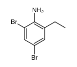 2,4-Dibromo-6-ethylaniline Structure