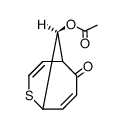 9-acetoxy-2-thia-bicyclo[3.3.1]nona-3,7-dien-6-one结构式