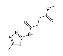 methyl N-(5-methyl-1,3,4-thiadiazol-2-yl)succinamate Structure