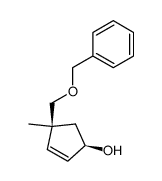 2-Cyclopenten-1-ol,4-methyl-4-[(phenylmethoxy)methyl]-,(1R,4S)-(9CI)结构式