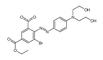 ethyl 4-[[4-[bis(2-hydroxyethyl)amino]phenyl]azo]-3-bromo-5-nitrobenzoate Structure