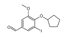 Benzaldehyde, 4-(cyclopentyloxy)-3-iodo-5-methoxy picture