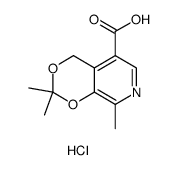 2,2,8-TriMethyl-4H-1,3-dioxino[4,5-c]pyridine-5-carboxylic Acid Hydrochloride structure