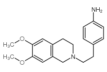 4-[2-(3,4-DIHYDRO-6,7-DIMETHOXY-2(1H)-ISOQUINOLINYL)ETHYL]-BENZENAMINE Structure