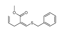 methyl 2-(benzylsulfanylmethylidene)pent-4-enoate Structure