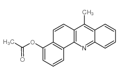 4-Acetoxy-7-methylbenz(c)acridine structure