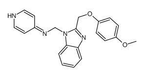 N-[[2-[(4-methoxyphenoxy)methyl]benzimidazol-1-yl]methyl]pyridin-4-amine结构式