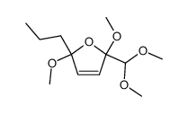 2-dimethoxymethyl-5-n-propyl-2,5-dimethoxy-2,5-dihydrofuran结构式