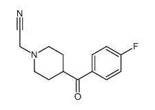 4-(4-fluorobenzoyl)piperidine-1-acetonitrile结构式