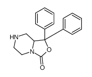 1,1-Diphenylhexahydro[1,3]oxazolo[3,4-a]pyrazin-3-one结构式
