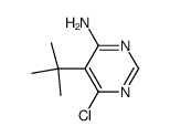 5-tert-butyl-6-chloropyrimidin-4-amine结构式