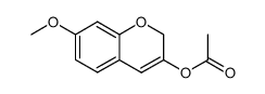 3-acetoxy-7-methoxy-2H-chromene Structure