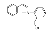 (2-{Dimethyl[(E)-2-phenylvinyl]silyl}phenyl)methanol Structure