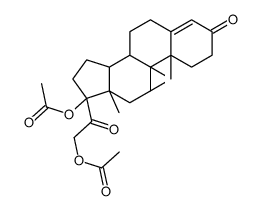17,21-Diacetyloxy-9,11-epoxypregn-4-ene-3,20-dione结构式