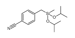 Benzonitrile, 4-[[methylbis(1-methylethoxy)silyl]methyl]结构式