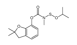 (2,2-dimethyl-3H-1-benzofuran-7-yl) N-methyl-N-propan-2-yloxysulfanylcarbamate结构式