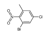 3-bromo-5-chloro-2-nitro-toluene Structure