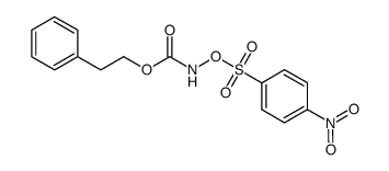 phenethyl (((4-nitrophenyl)sulfonyl)oxy)carbamate结构式