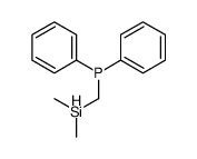 dimethylsilylmethyl(diphenyl)phosphane结构式
