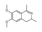 1,3-dimethyl-6,7-dimethoxy-3,4-dihydroisoquinoline结构式