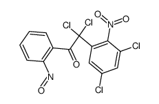Acetophenone,-alpha-,-alpha--dichloro--alpha--(3,5-dichloro-2-nitrophenyl)-2-nitroso- (4CI)结构式