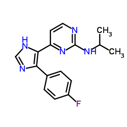 4-[4-(4-Fluorophenyl)-1H-imidazol-5-yl]-N-isopropyl-2-pyrimidinamine Structure