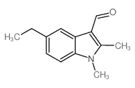5-Ethyl-1,2-dimethyl-1H-indole-3-carbaldehyde Structure