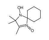 1-hydroxy-2,2,3-trimethyl-4-oxido-1-aza-4-azoniaspiro[4.5]dec-3-ene结构式