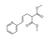 dimethyl 2-(3-pyridin-2-ylprop-2-enyl)propanedioate Structure